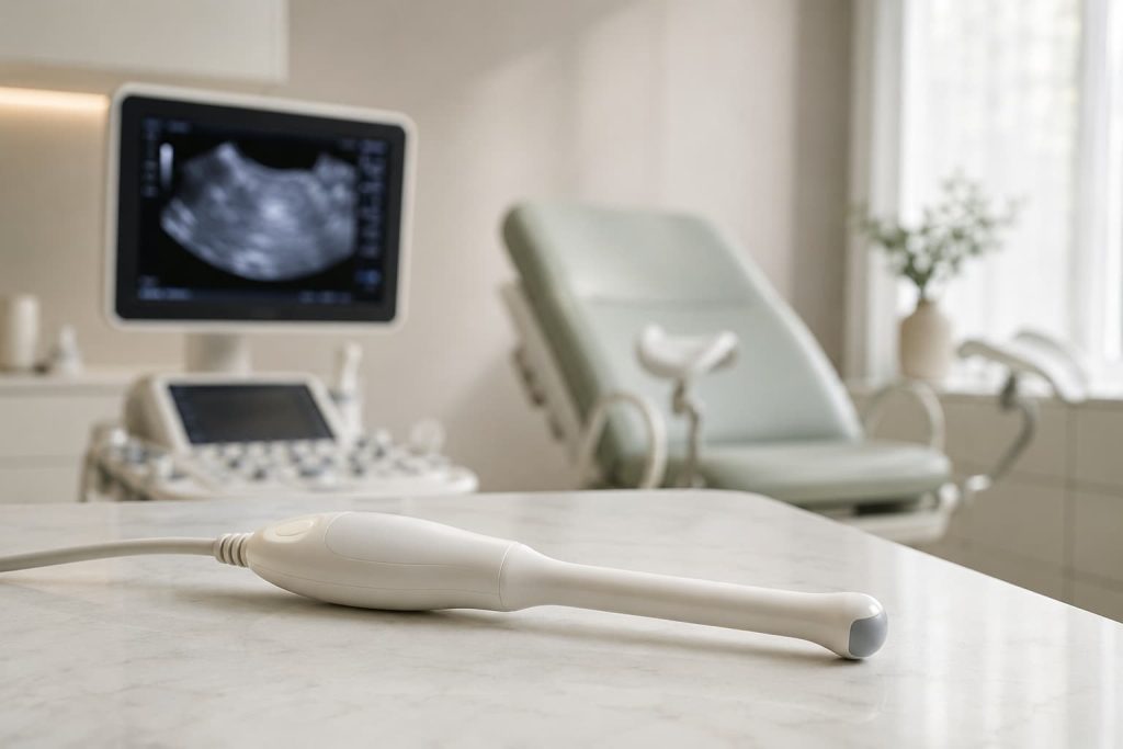 Ecografo moderno per diagnosi di endometriosi presso studio ginecologico a Milano