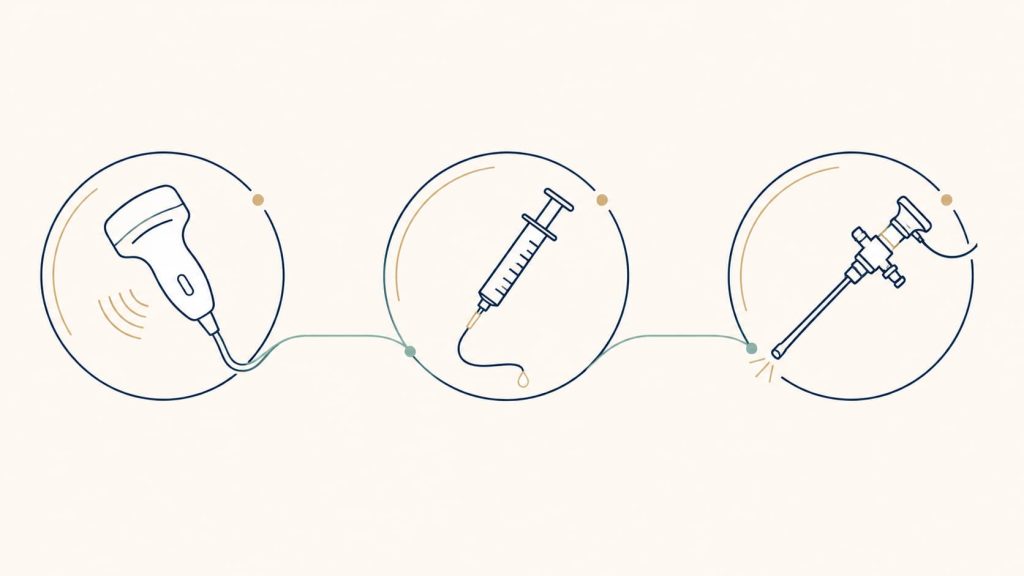 Percorso diagnostico del polipo uterino: ecografia transvaginale, isterosonografia, isteroscopia